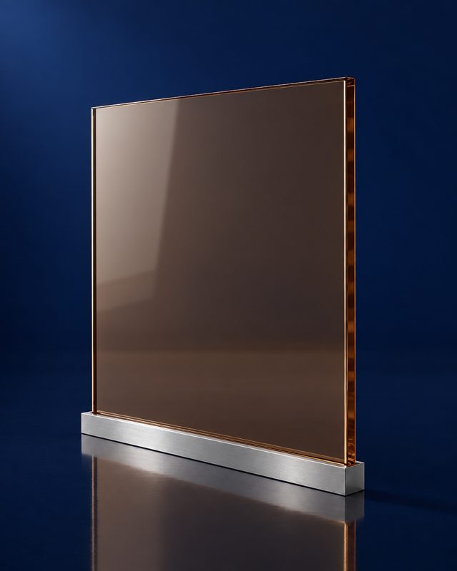 Muestra de vidrio Bronce